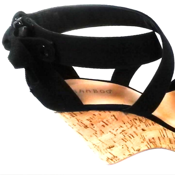 NEW!Black Wedges Heel W/Bow! - Picture 8 of 11